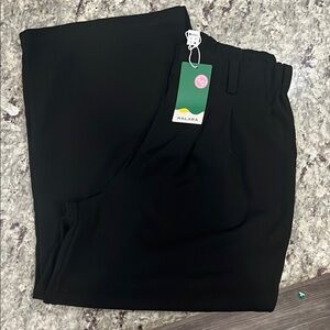 HALARA flex high waisted pocket wide legged waffle work pants NWT petite length